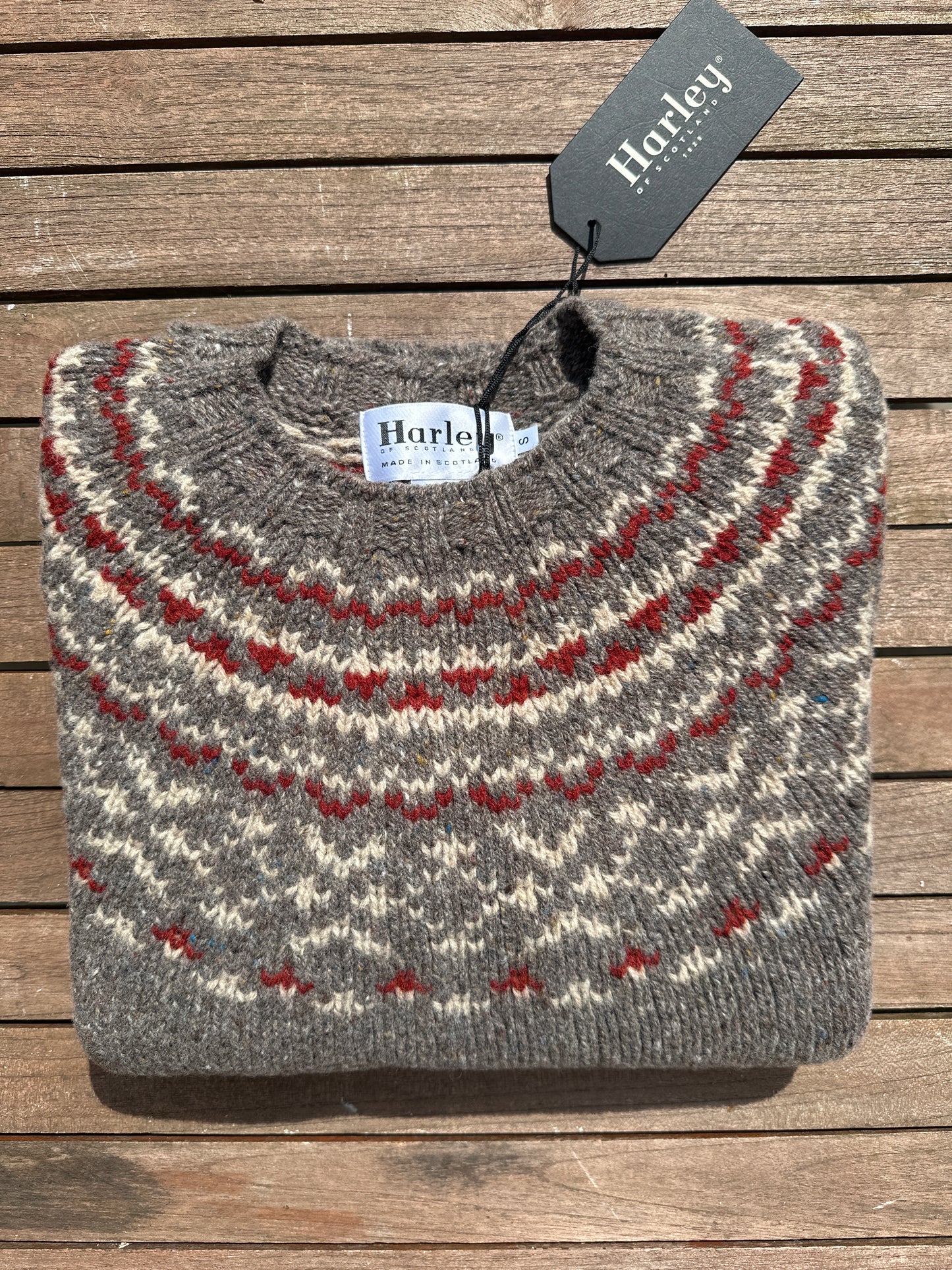 New Harley Of Scotland Chunky Fairisle In Torridon