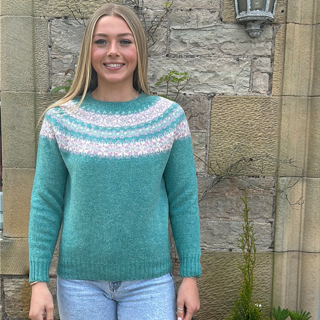 New Harley Of Scotland Fairisle In Marble Gemstone