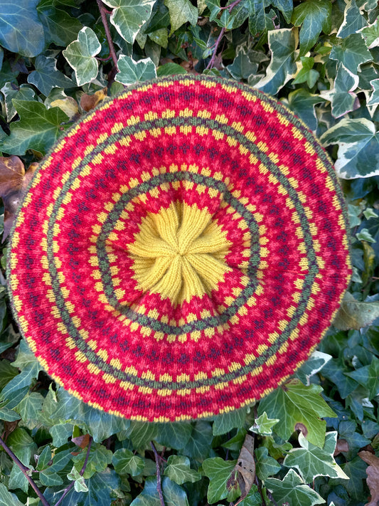 Green Grove Weavers Kilda Beret Vibrant Mimosa