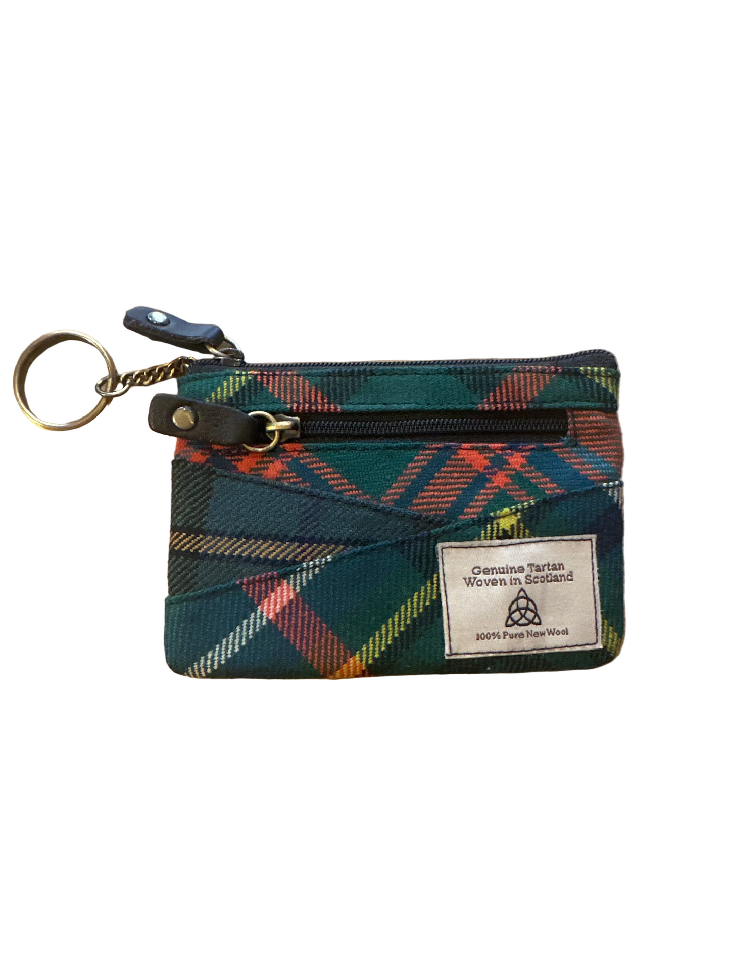 Genuine Tartan Coin Purse With Key Chain