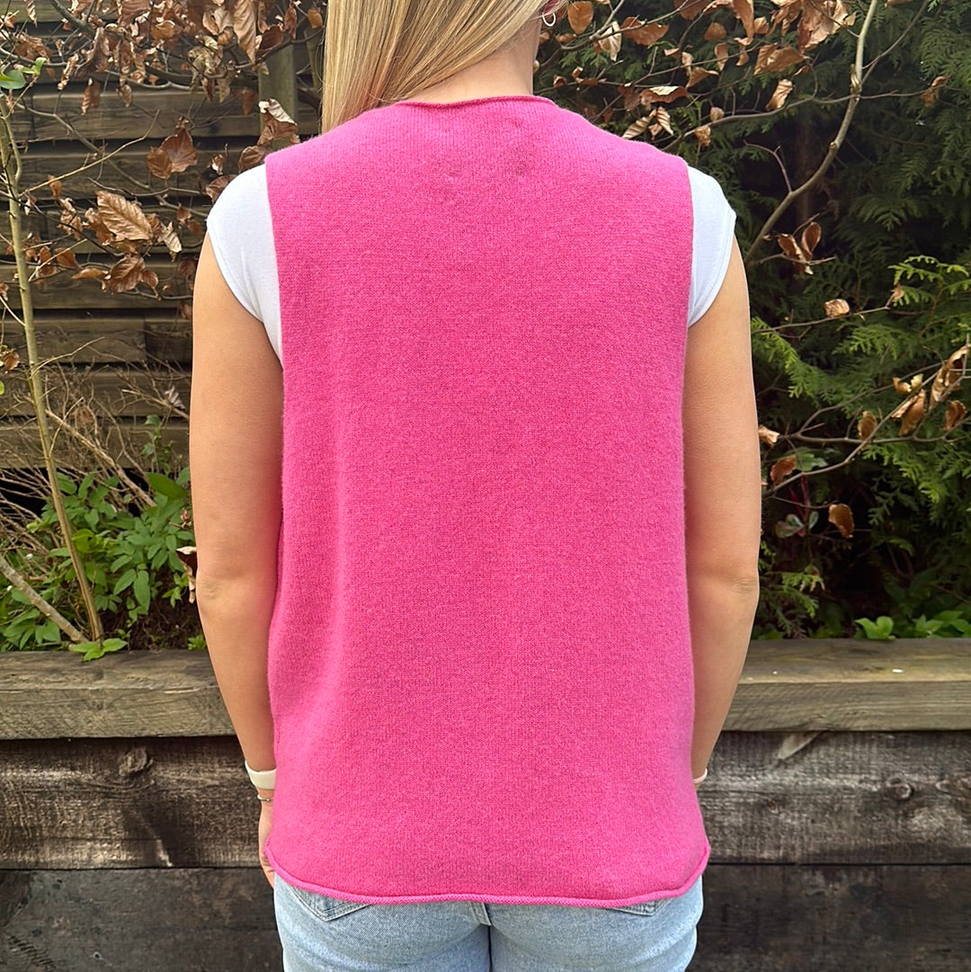 Eribe Corry V-Neck Tank Top Bubblegum