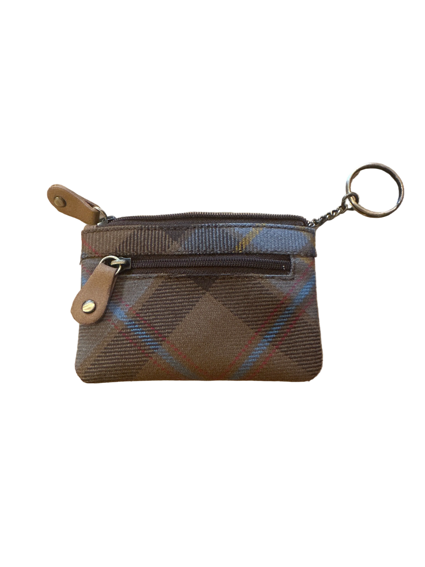Genuine Tartan Coin Purse With Key Chain