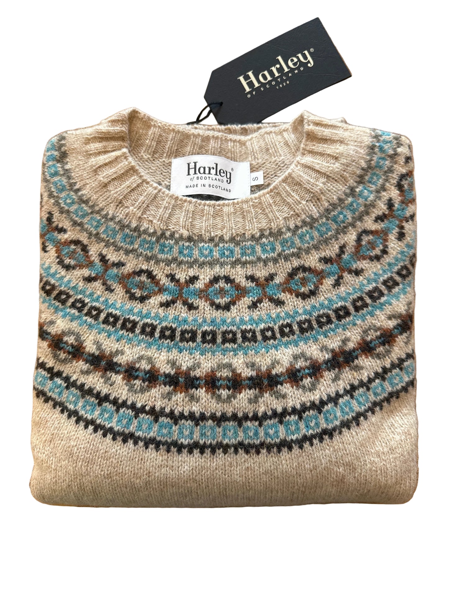 New Harley Of Scotland Fairisle In Calico
