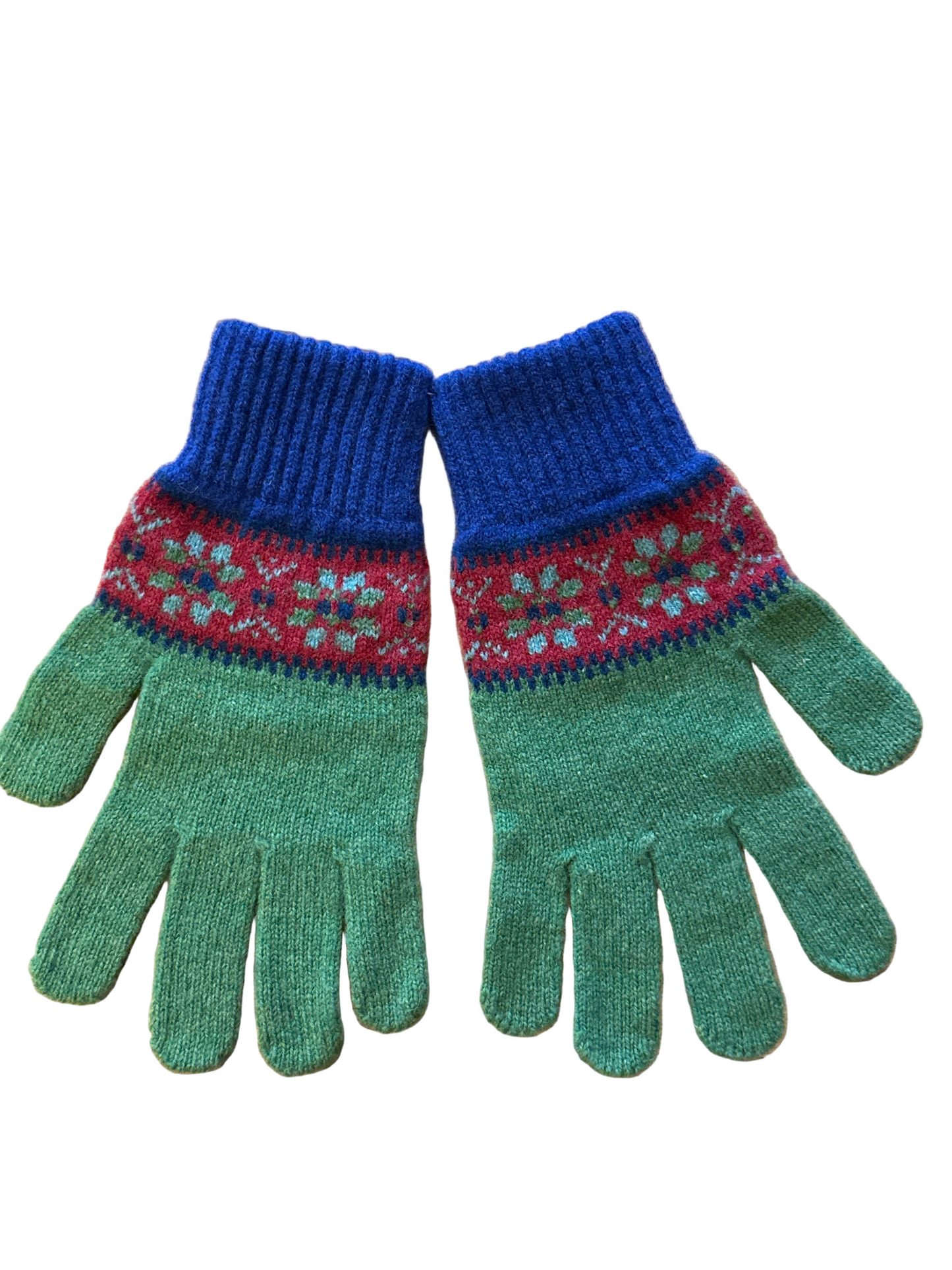 Green Grove Weavers Islay Gloves In Harvest & Flannel