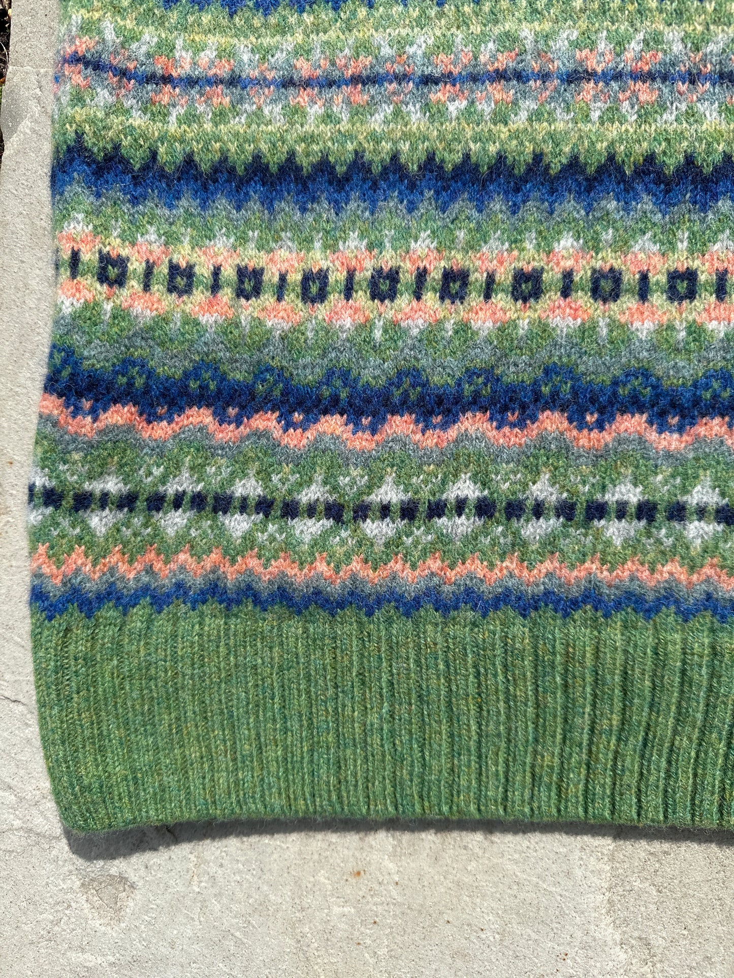 Harley Of Scotland Allover Fairisle Vest In New Colourway Baize