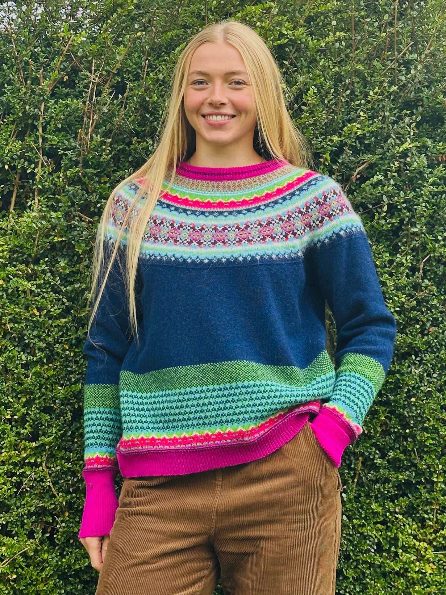 Eribe Alpine Sweater Fairisle In Tango