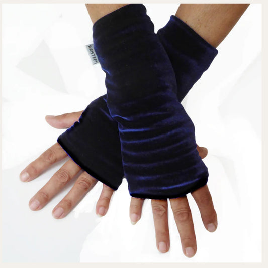 SALE Handcrafted Velvet Arm Warmers