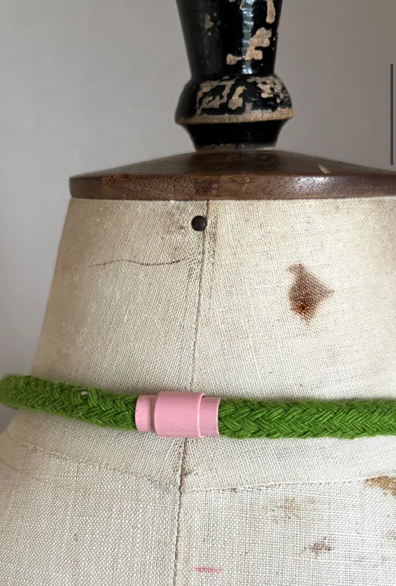 Industrial Wood, Rope Handcrafted Necklace By Lynsey Walters