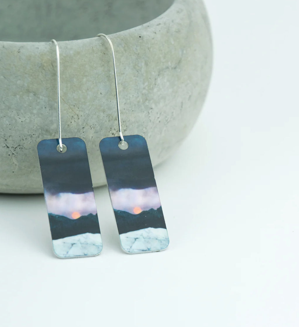 Cath Waters ‘Moonrise Cuillins Isle Of Skye’ Scottish Earrings