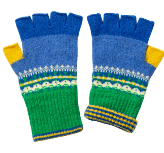 New Alloa Fingerless Gloves In Luscious