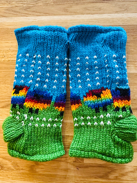 Hand knit Arm Warmers