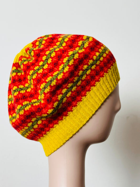 Green Grove Weavers Kilda Beret In Mimosa