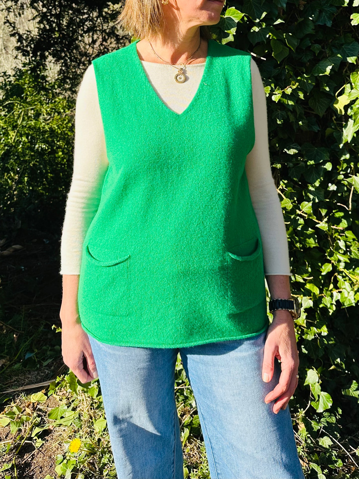 Eribe Corry V-Neck Tank Top Billiard