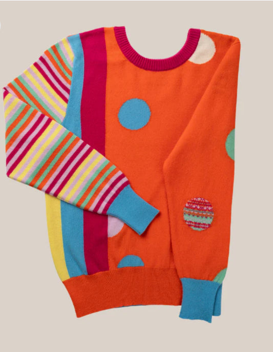 Eribe New Melrose Stripe & Dots Sweater