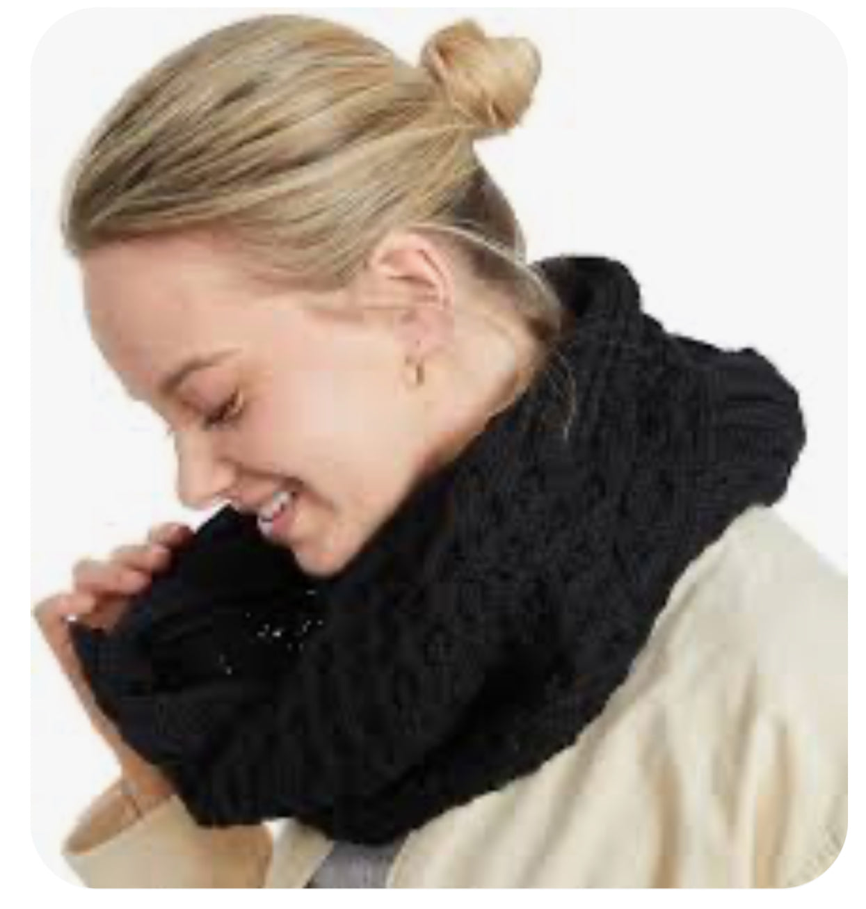 SALE Unisex Honeycomb Infinity Snood