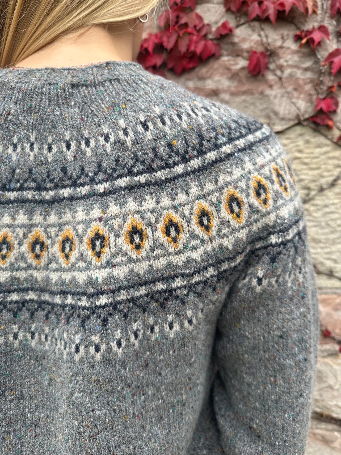 Harley Of Scotland Fairisle Sweater In St Kilda