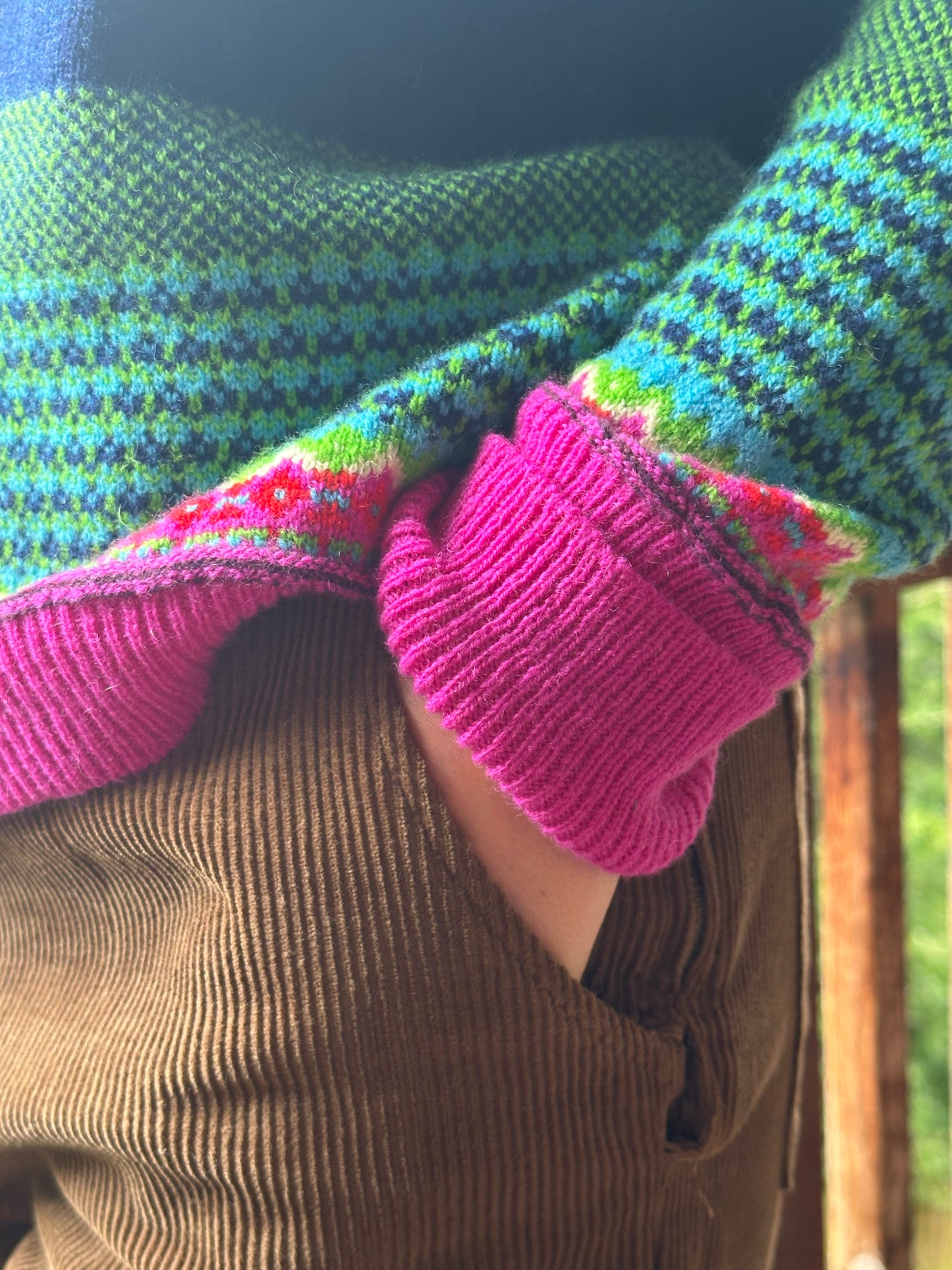 Eribe Alpine Sweater Fairisle In Tango
