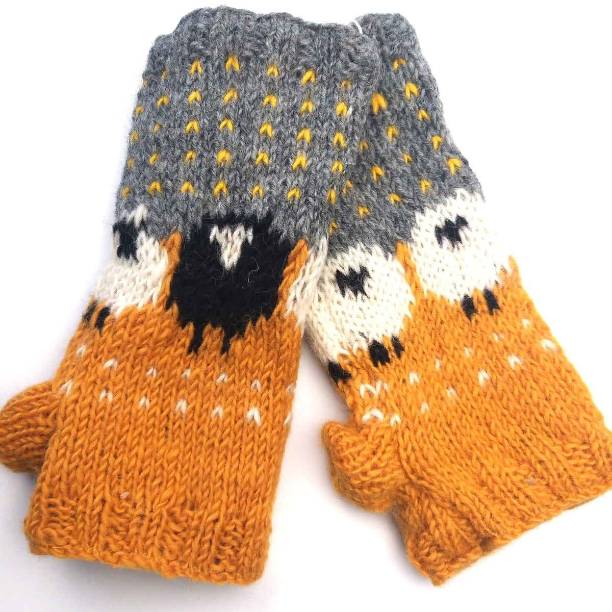 Fairtrade Handknit Sheep Arm Warmers Thistle And Tweed