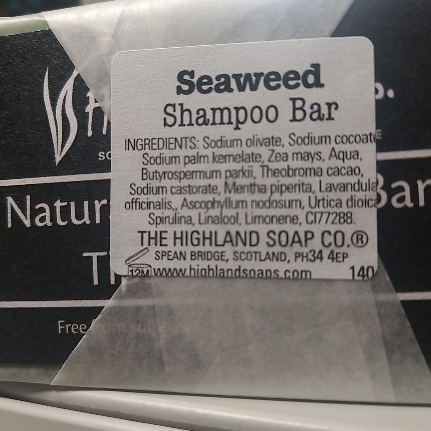 Scottish Organic Wild Nettle Shampoo Bar