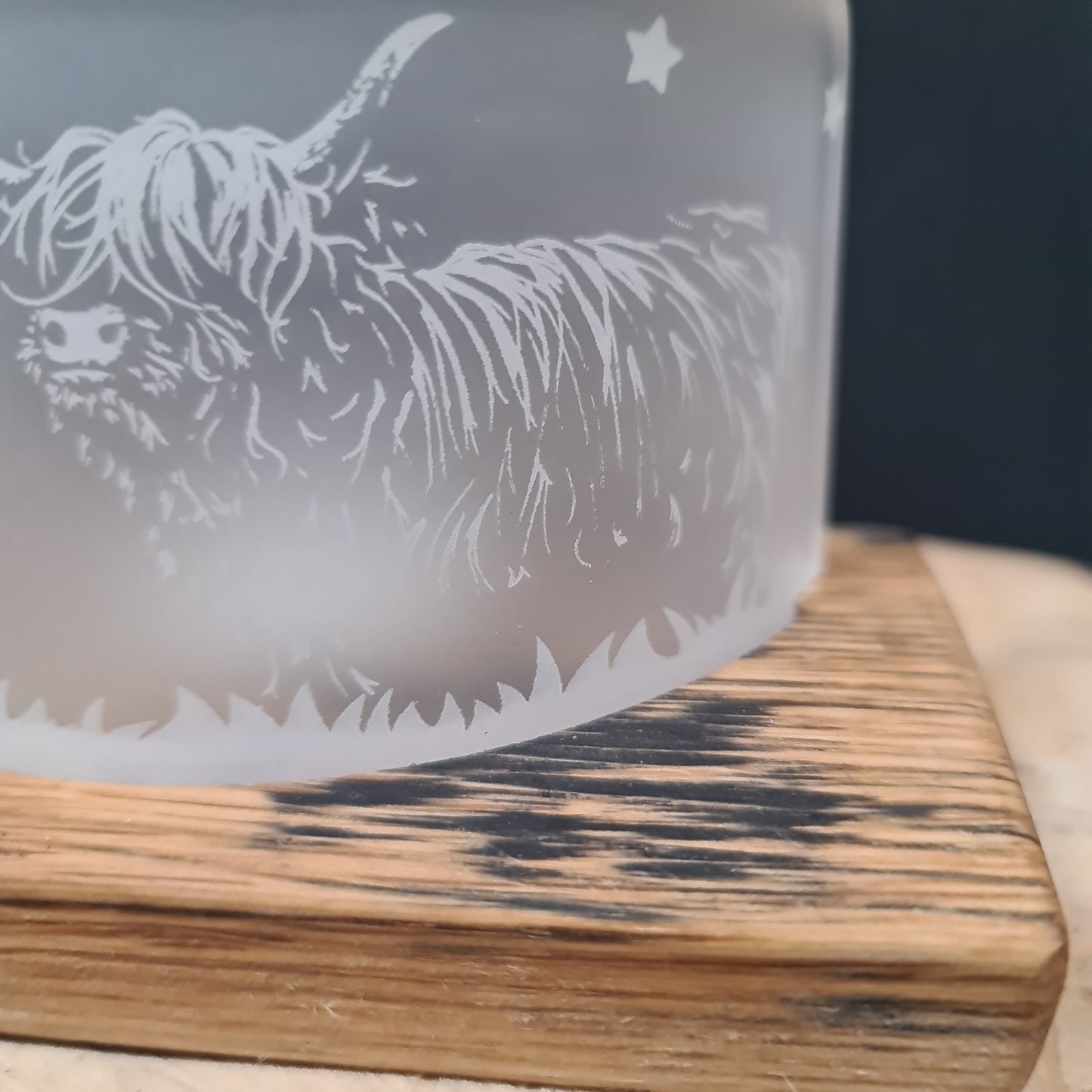 Scottish Whisky Barrel 'Coo' Tealight