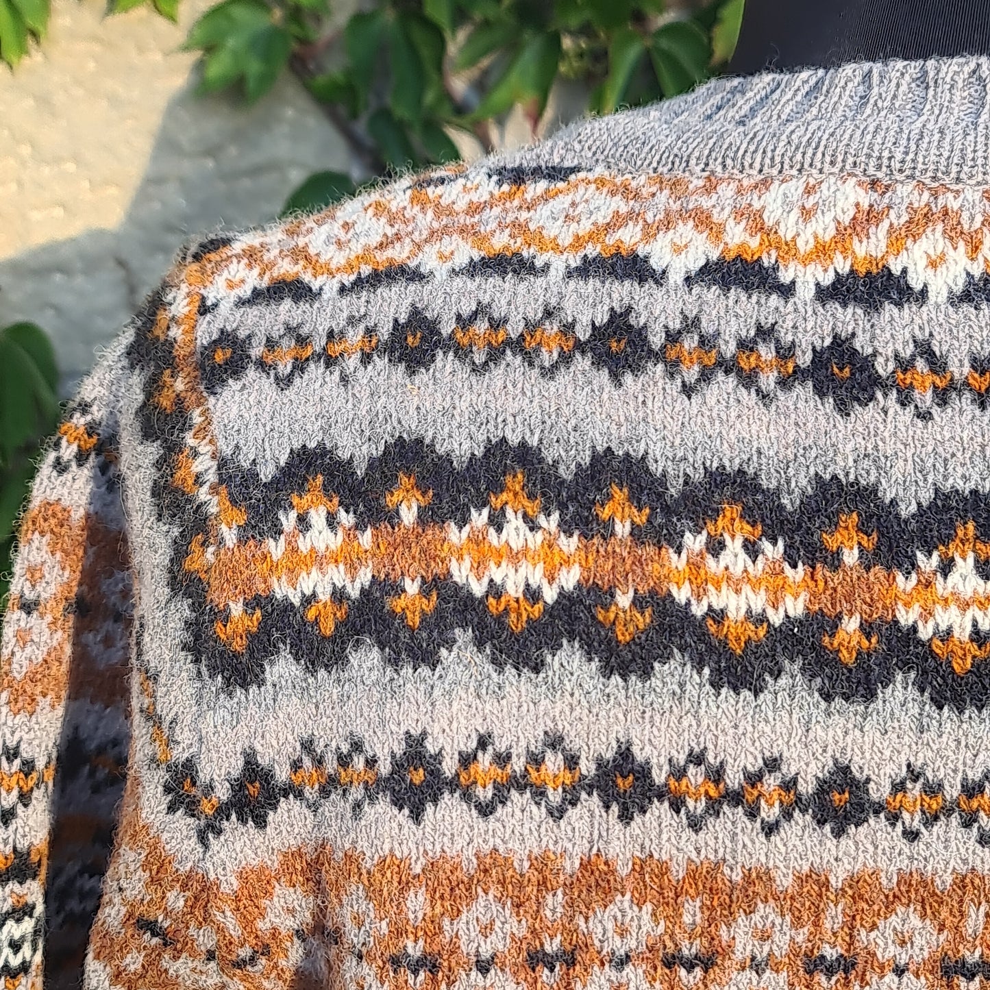 SALE Harley Of Scotland Pure New Wool Fairisle L5022/7 Chrome