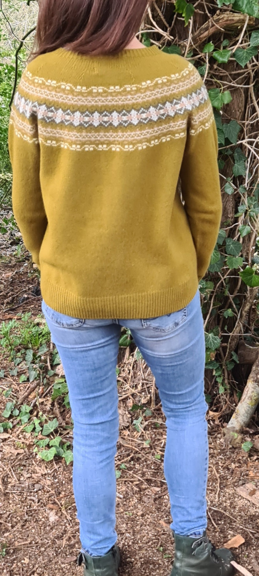Scottish Cashmere & Merino Multi Yoke Fairisle Sweater In Autunno