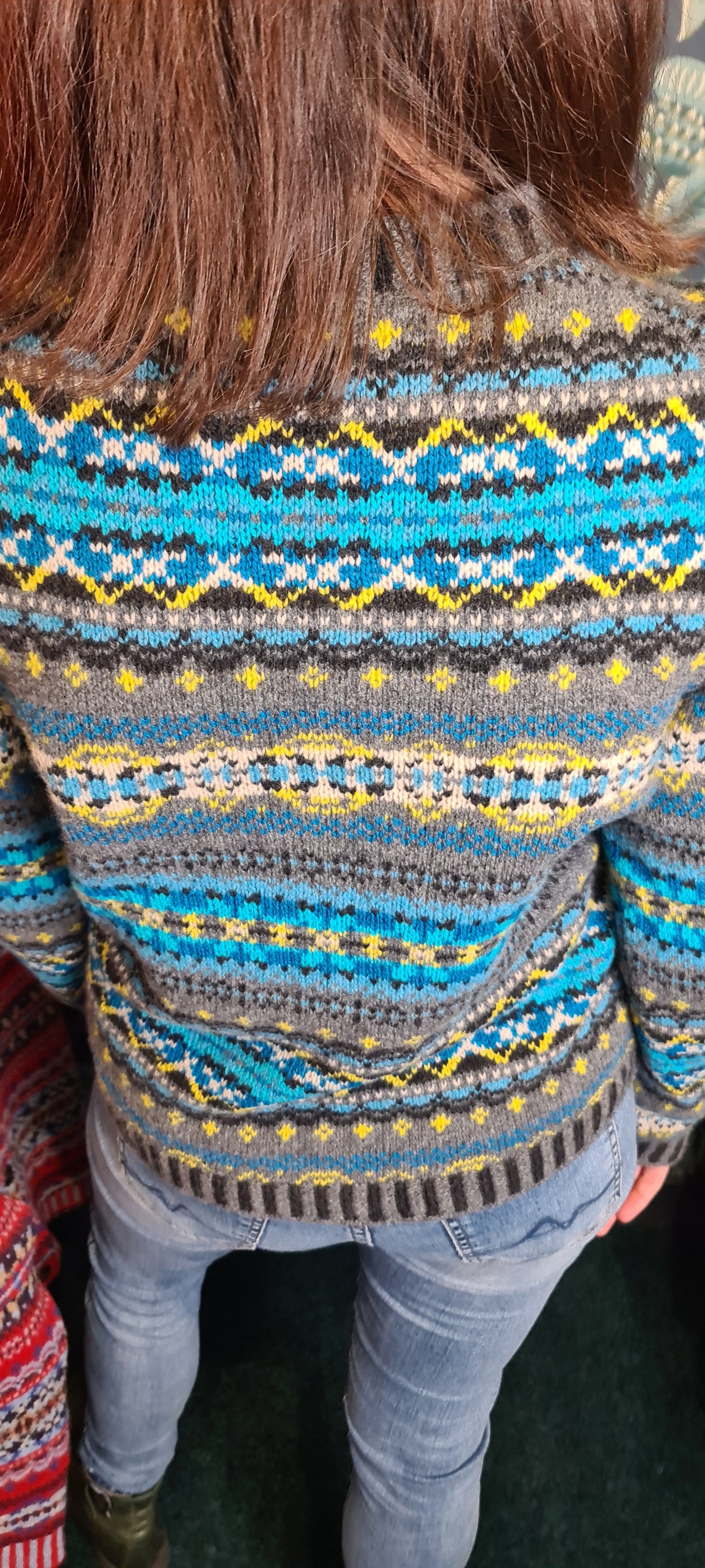 SALE New Eribe Fairisle Kinross Sweater in Reflection P4218