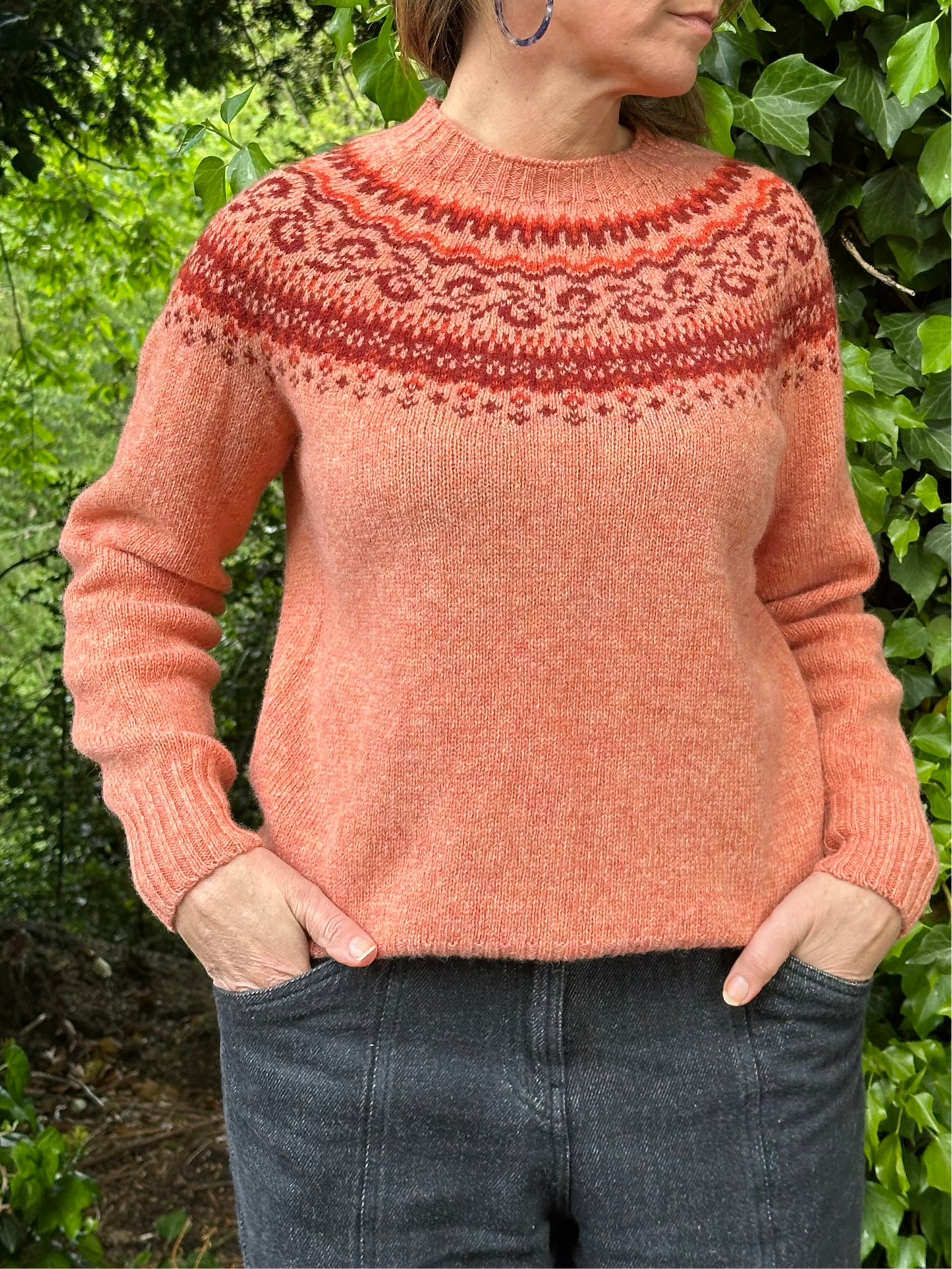 New Fairisle Crew Neck Sweater In Parfait