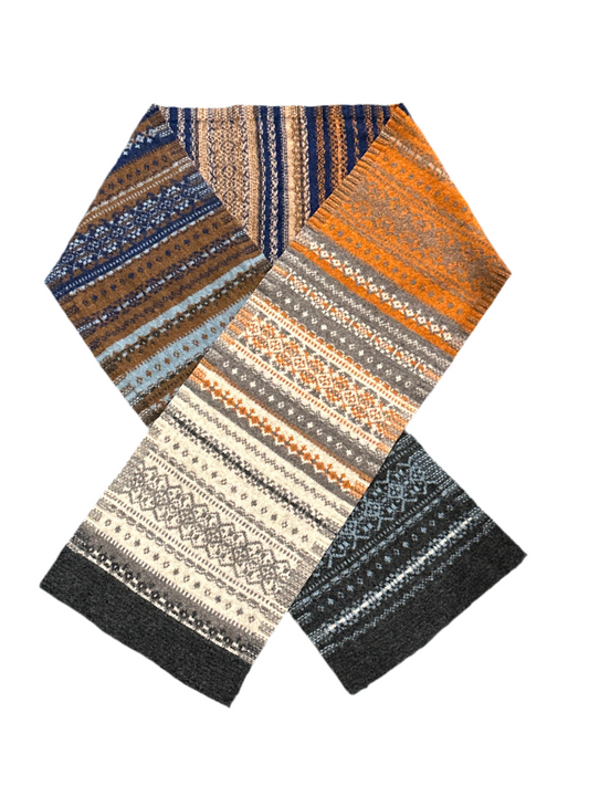 New Alloa Fairisle Scarf In Winter