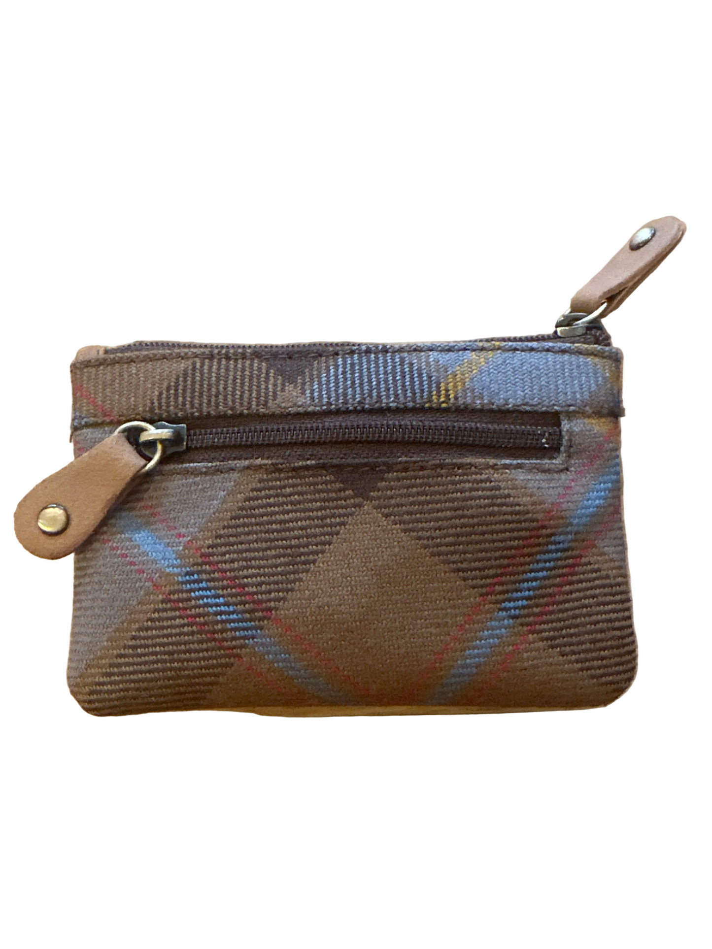 Genuine Tartan Coin Purse With Key Chain