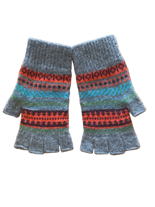 Green Grove Weavers Staffa Fingerless Glove in Capri