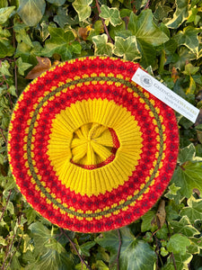Green Grove Weavers Kilda Beret Vibrant Mimosa