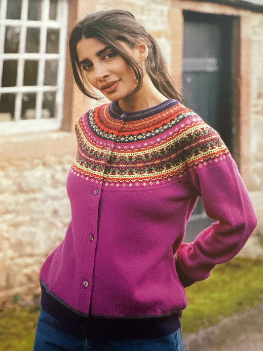 New Eribe Fairisle Alpine Cardigan In Jazz