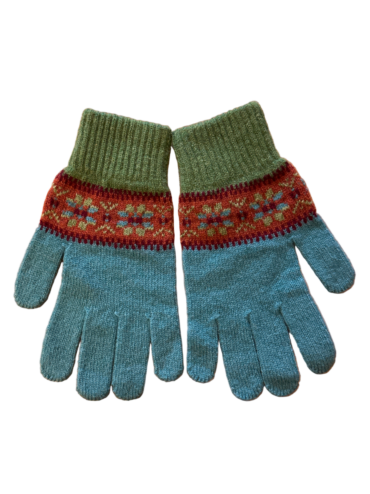 Green Grove Weavers Islay Gloves In Parrot