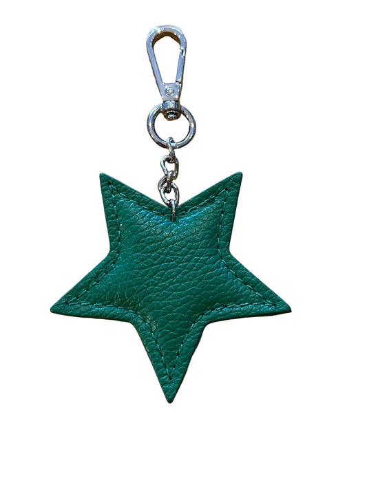 Leather Star Keyring