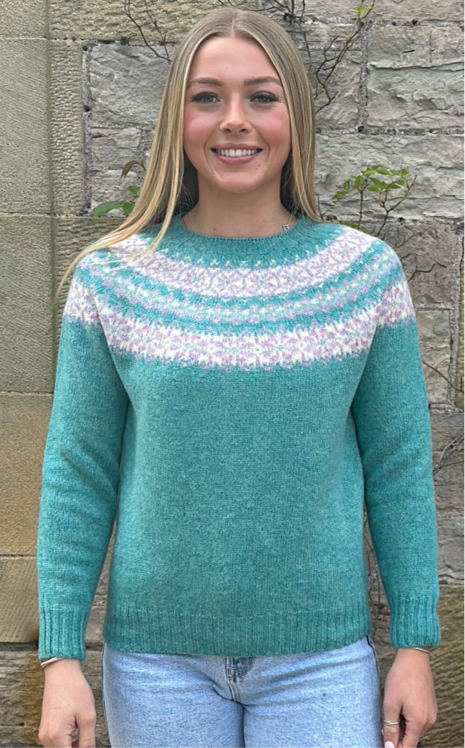 New Harley Of Scotland Fairisle In Marble Gemstone