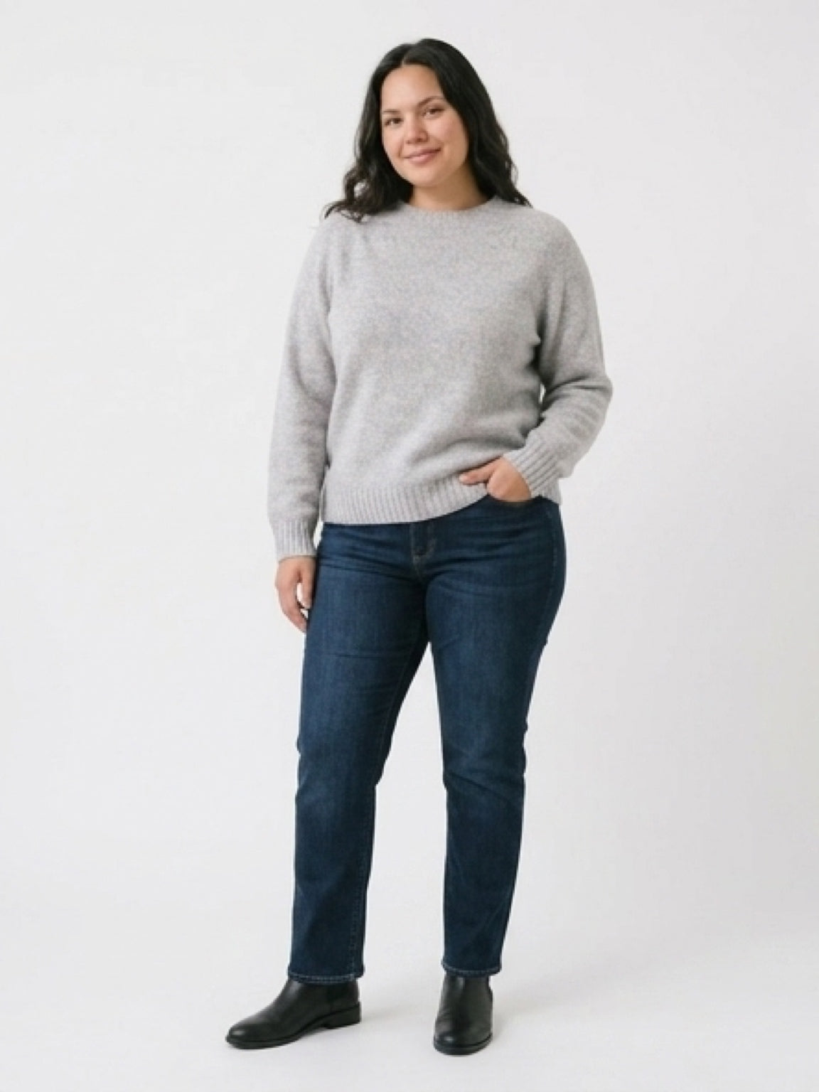 New Harley Of Scotland Crew Neck Sweater In Aurora