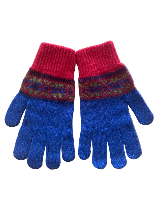 Green Grove Weavers Islay Gloves In Lapis