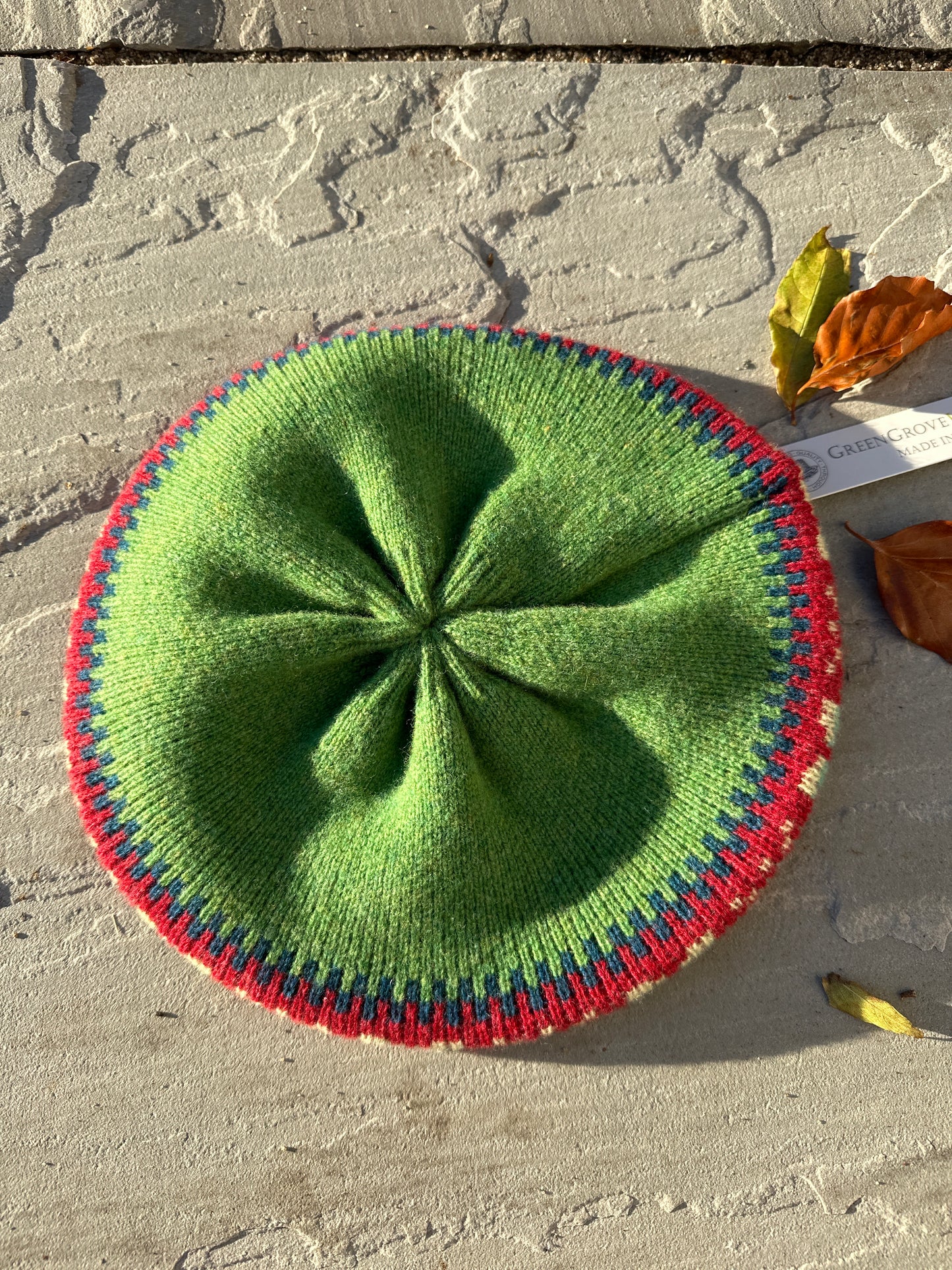 Scottish Green Grove Weavers Islay Beret KB06 Grass