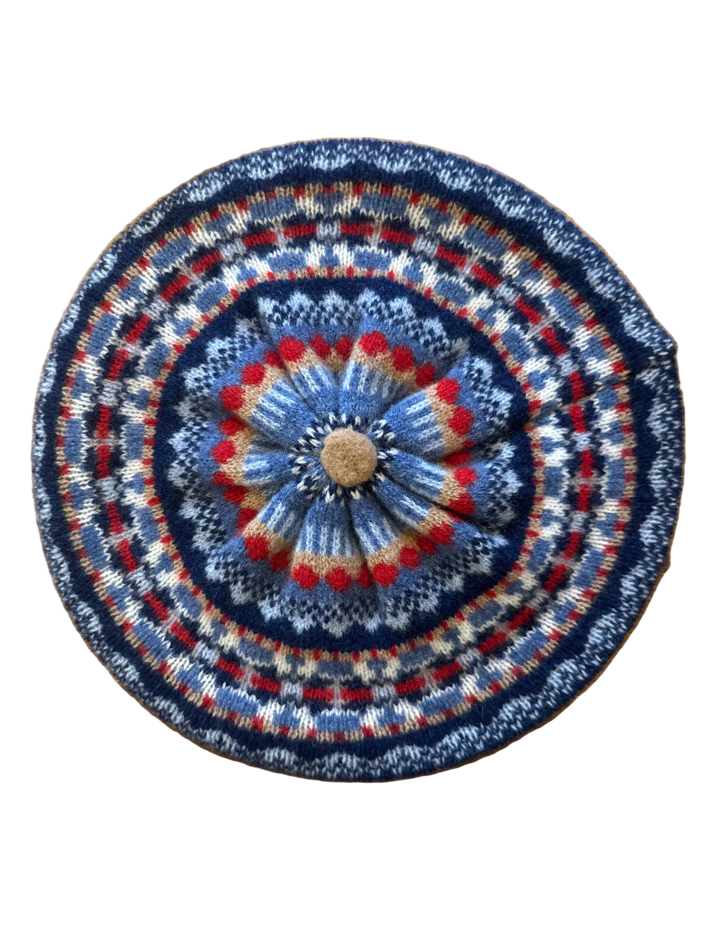 Eribe Fairisle Alloa Beret In Velvet (Copy)