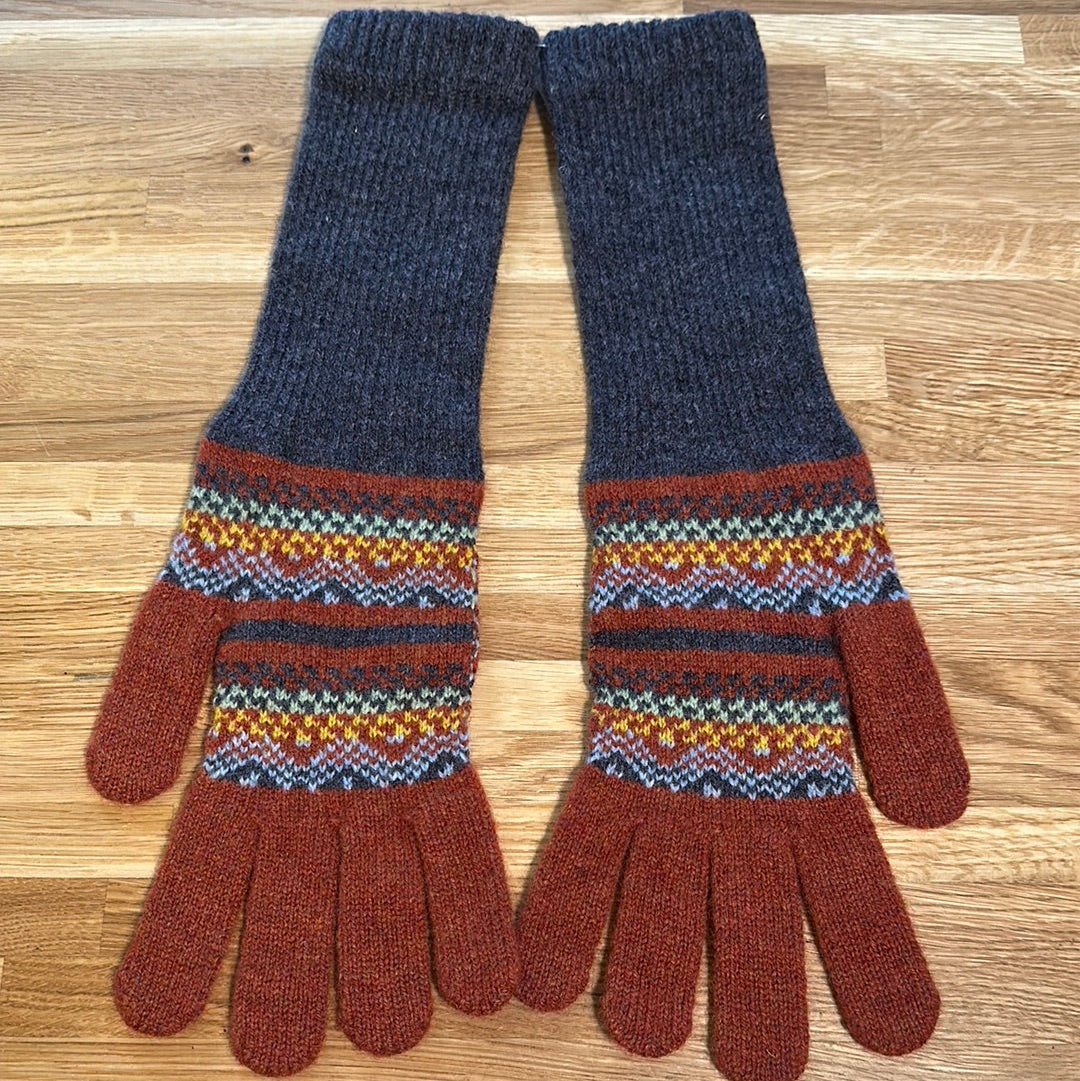 Green Grove Weavers Long Scottish Fairisle Glove