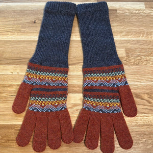 Green Grove Weavers Long Scottish Fairisle Glove