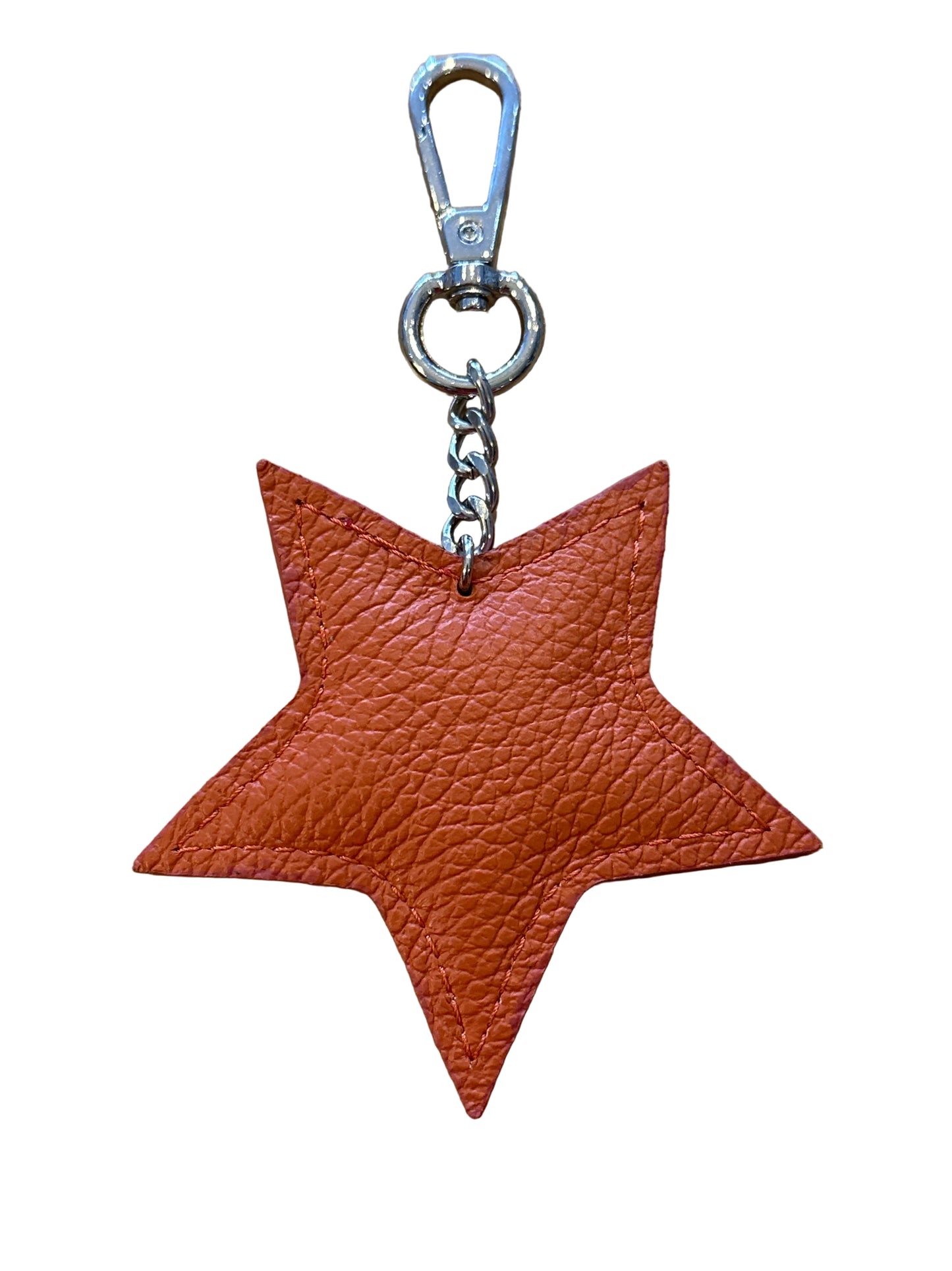 Leather Star Keyring