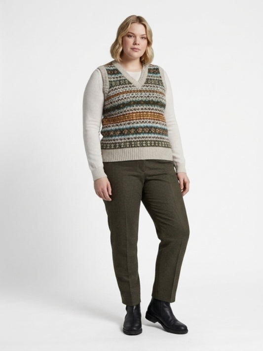 SALE Scottish Fairisle Slipover From Harley Of Scotland Size Small