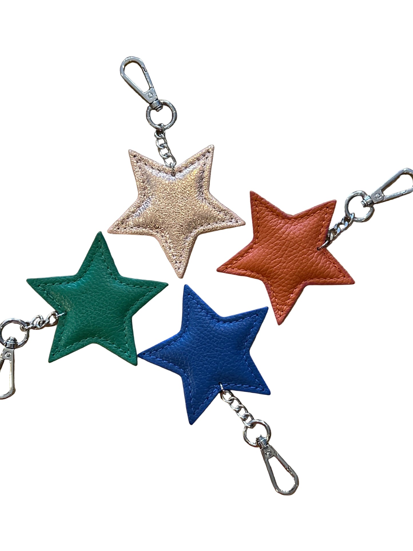 Leather Star Keyring