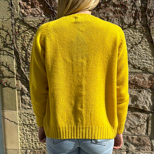 Harley Of Scotland New Shetland Gorseflower Cardigan