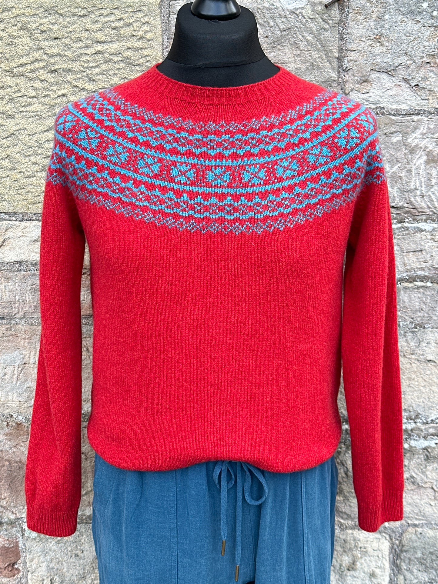 SALE New Harley Of Scotland Fairisle In Jasper & Utopia