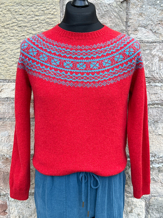 SALE New Harley Of Scotland Fairisle In Jasper & Utopia
