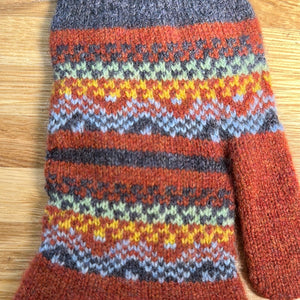 Green Grove Weavers Long Scottish Fairisle Glove