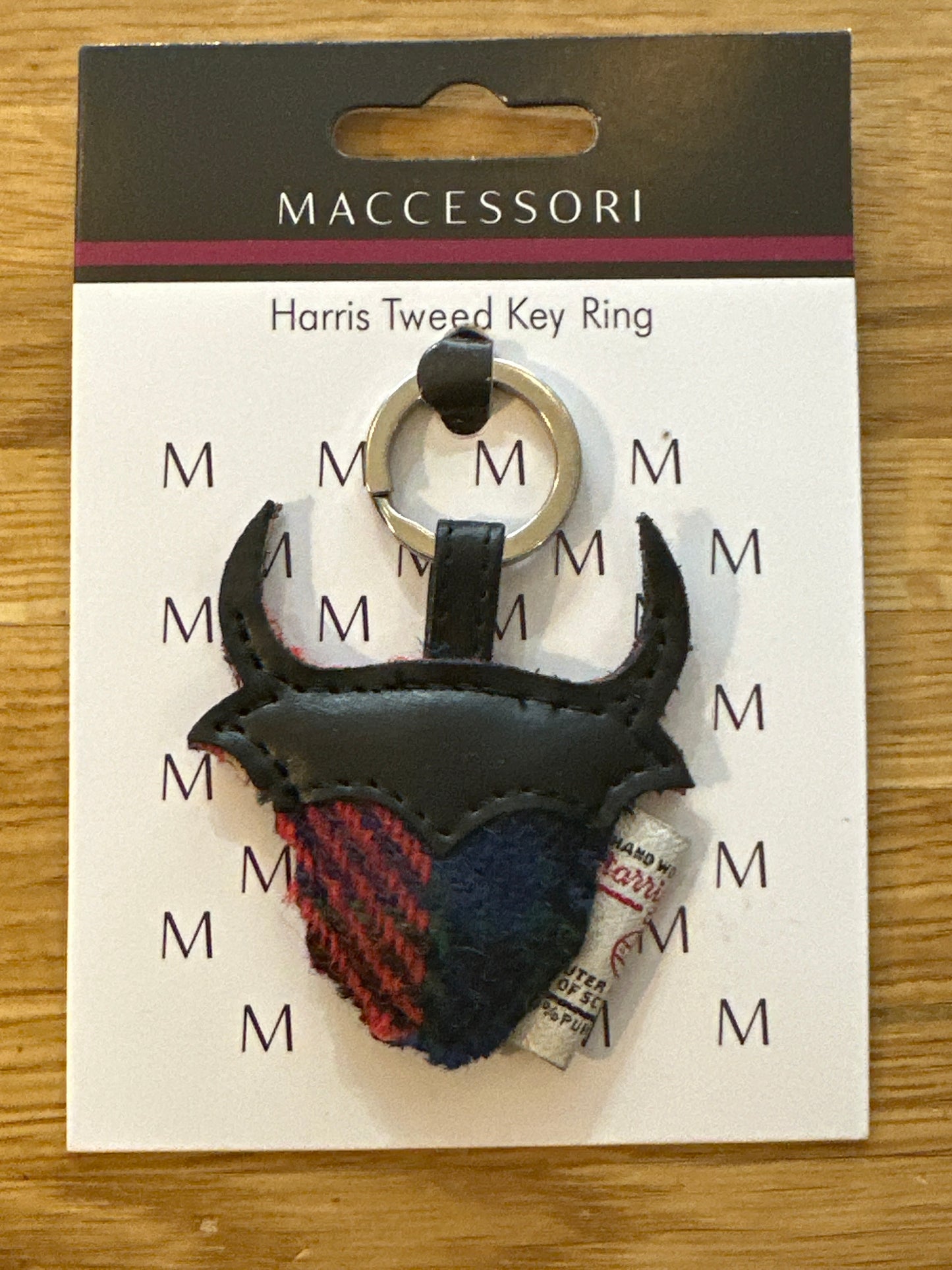 Harris Tweed Scottish Coo Keyrings